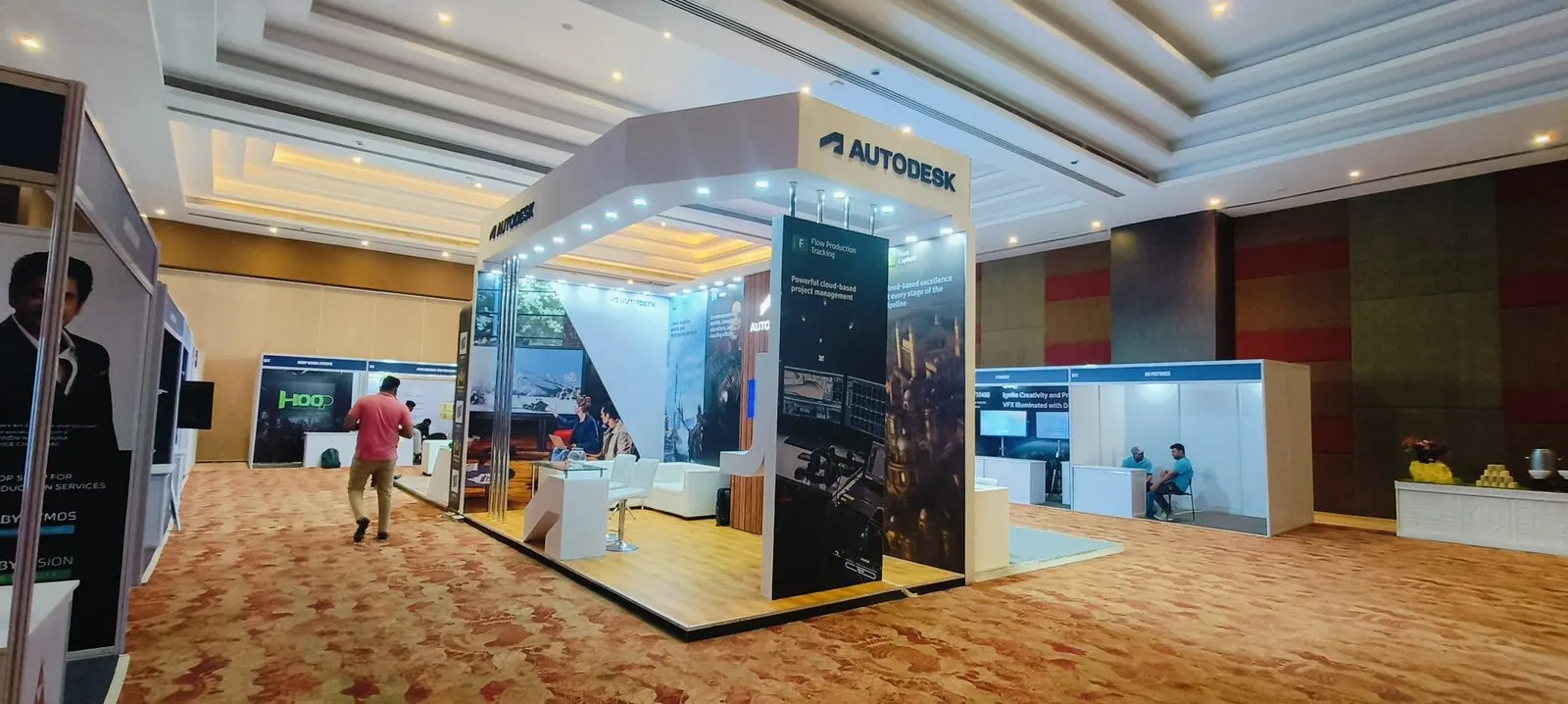 Autodesk — Booth angle view