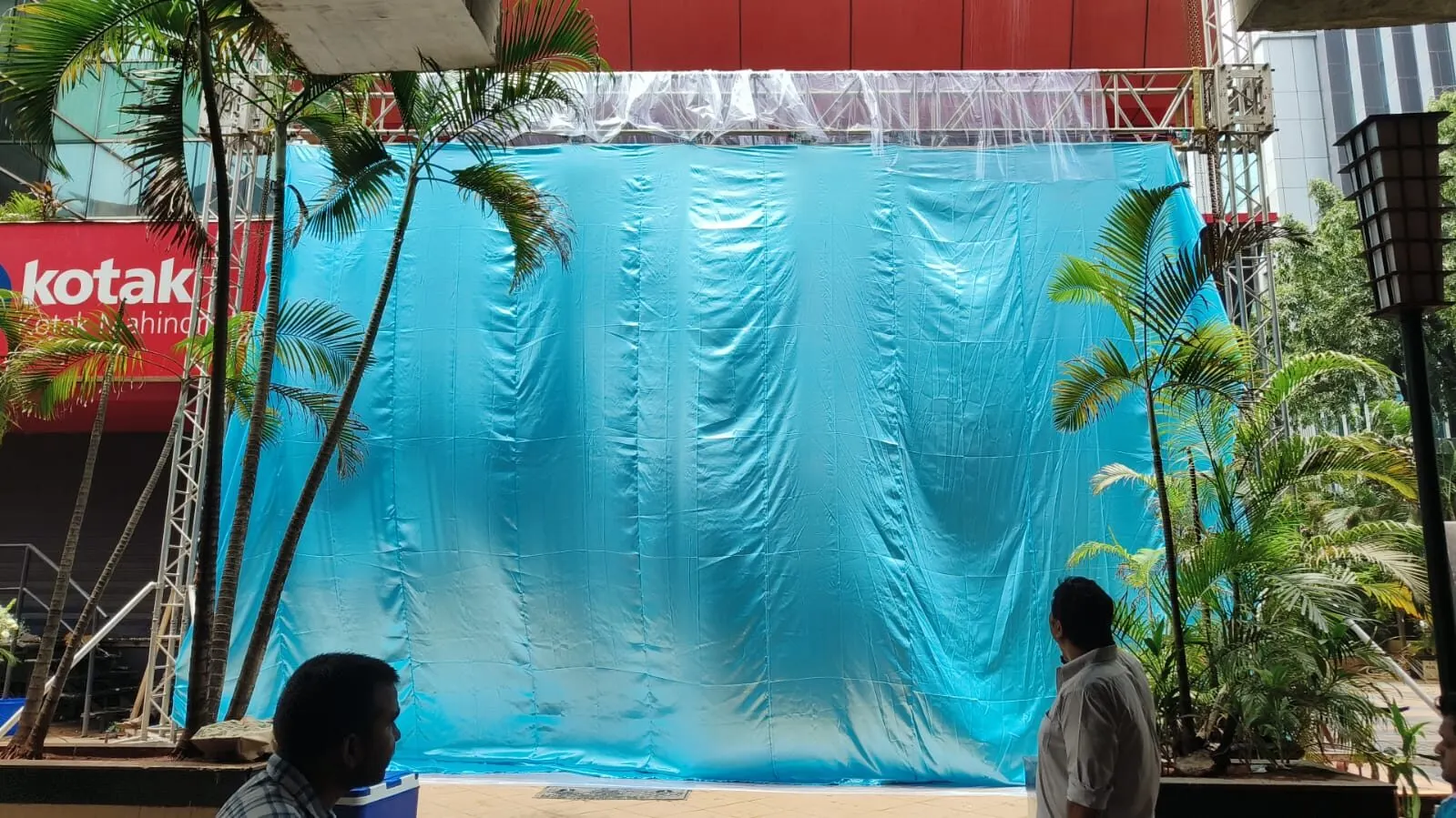 The Sleep Company — Outdoor branded backdrop